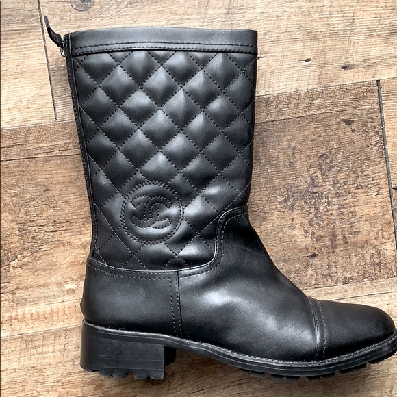 CHANEL Shoes - Chanel Quilted CC boots authentic
